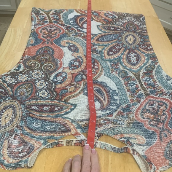 Chico’s size 1 ( large/medium) see measurements colorful light weight sweater. - Picture 8 of 12